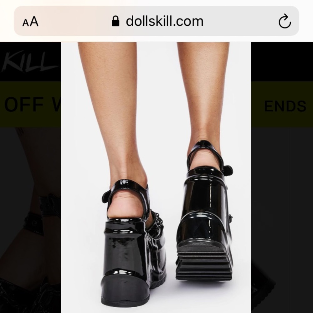 Black Patient Sandal
